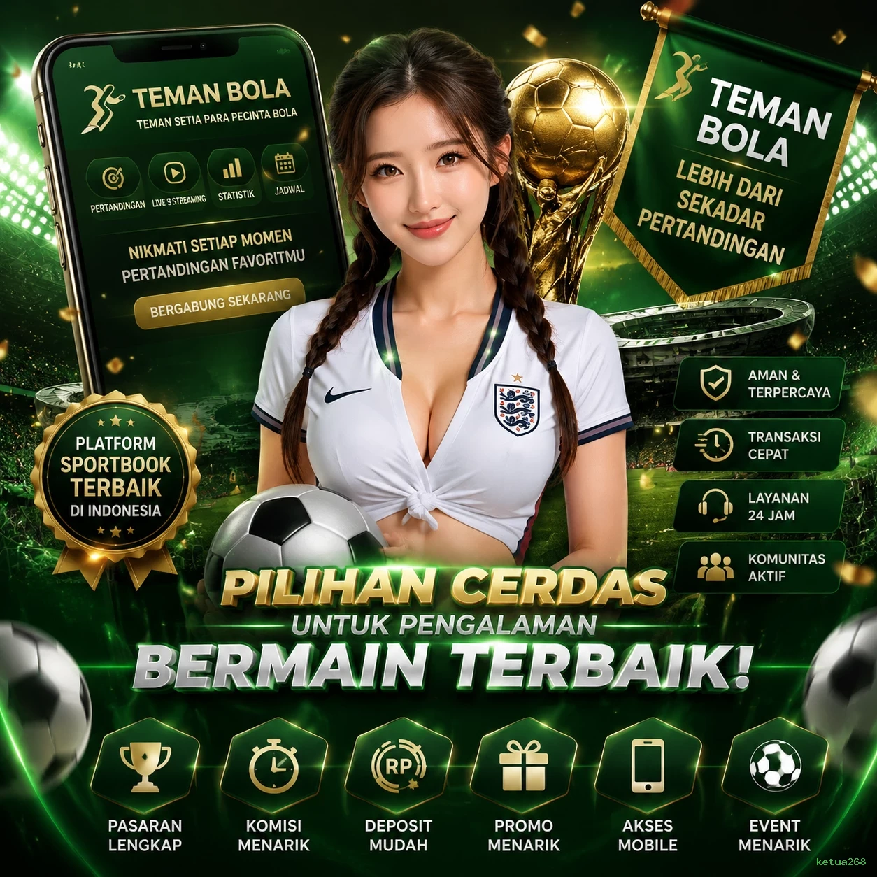 Cara Mendaftar dan Verifikasi Akun di ketua268